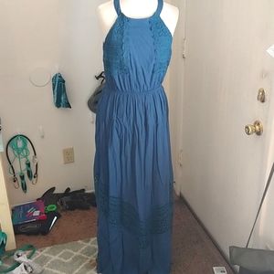 Alter'd State Blue Maxi Dress Large
